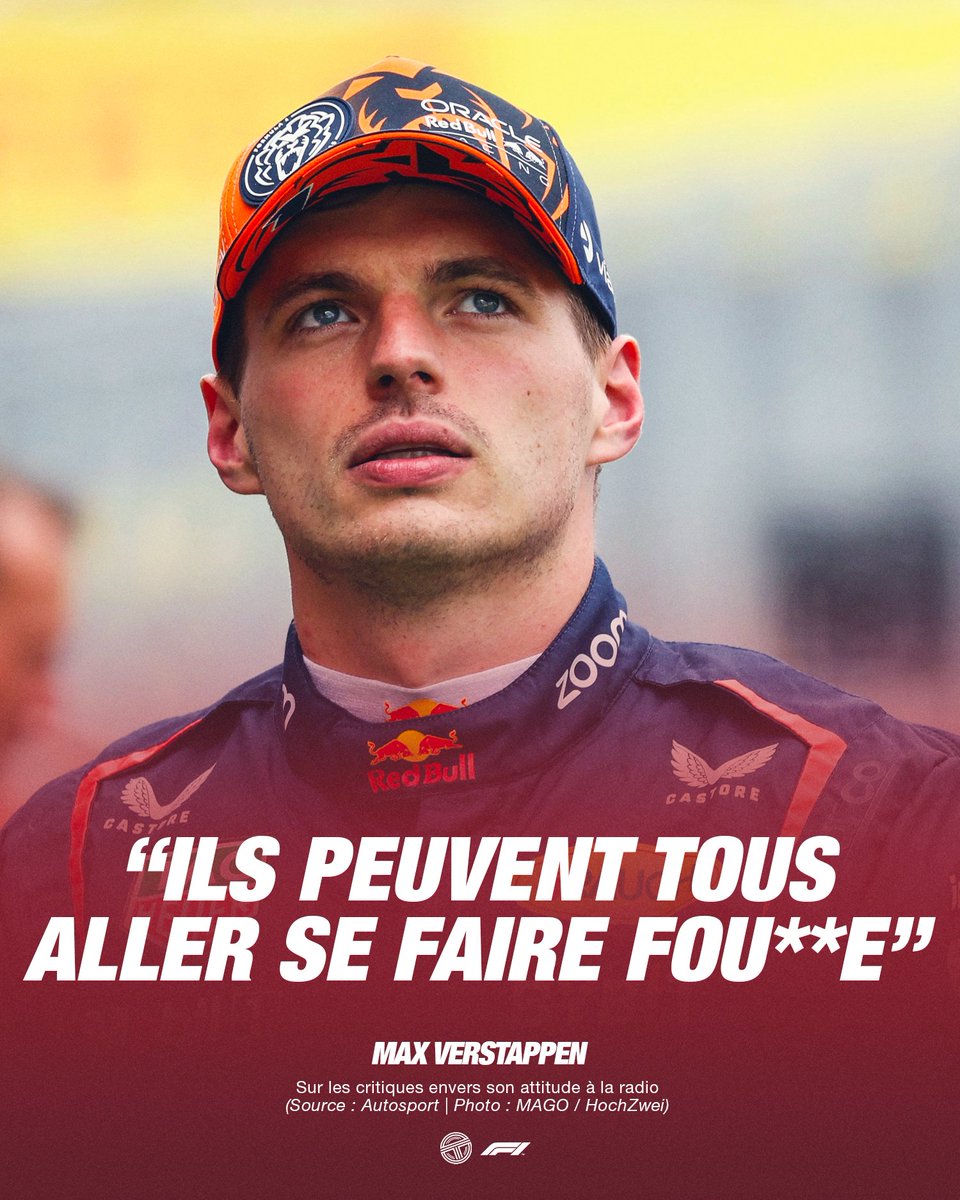 TearOffFR's tweet image. 🔴 La réponse de Max Verstappen à toutes les personnes qui critiquent son comportement à la radio lors du Grand Prix de Hongrie aujourd'hui ! 😬

(🗞️ @autosport)

#F1 #HungarianGP