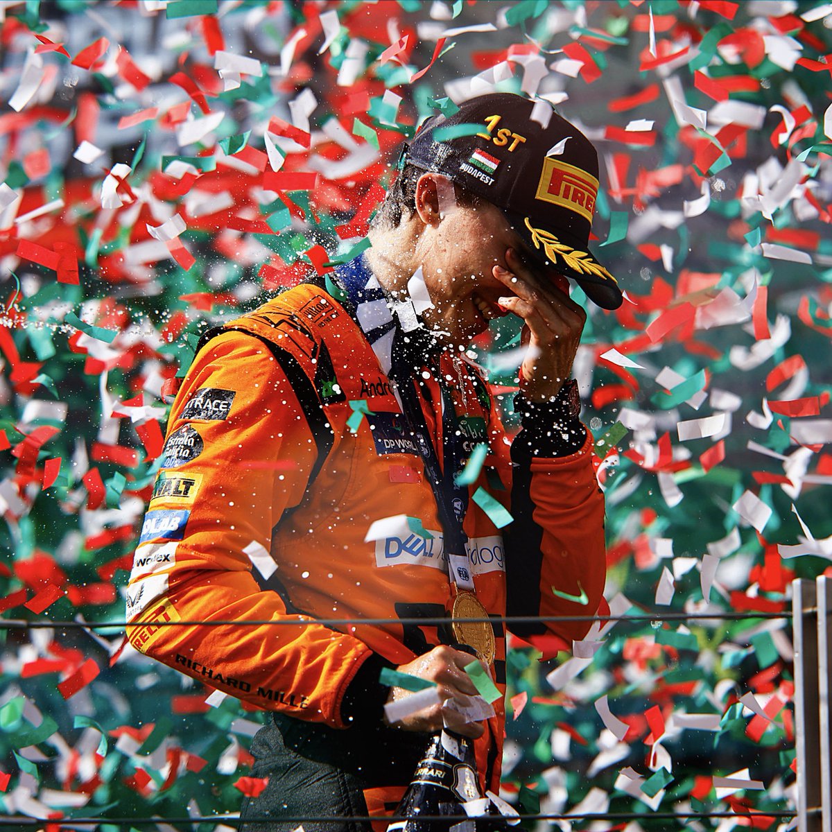 First Grand Prix Win. Incredible 🧡