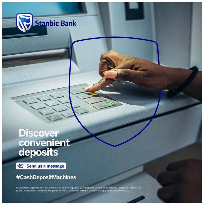 RedPepperUG's tweet photo. Say goodbye to rushing to beat bank closing times! @stanbicug  #CashDepositMachines allow you to deposit cash into your account at your convenience, without having to close your business. Find your nearest machine via: https://t.co/94zWu5ihcS or send a message to learn more. https://t.co/7FscRPivBo