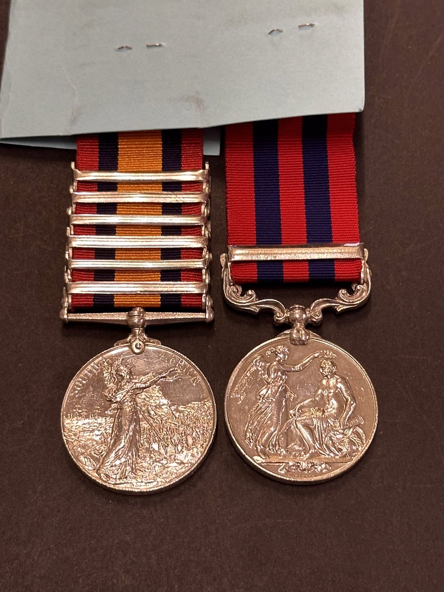 BygonesTorquay's tweet image. Classic late Victorian pair to the 2nd Devon’s available from our military shop first before being added to our online shop . Expect this to be popular #medals #Devons #BoerWar #Victorians