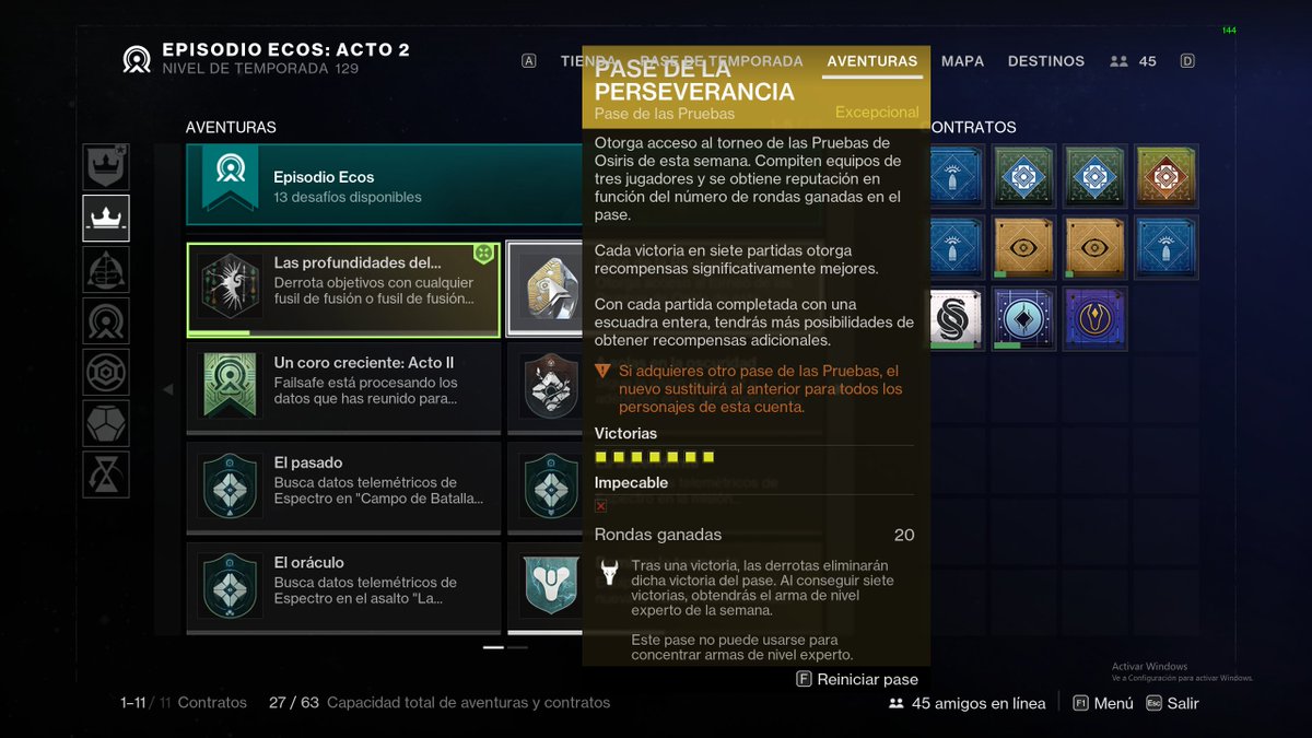 ConurbanGamer's tweet photo. Porque no me dropea el arma adepto alguien me puede explicar ? #destiny2 https://t.co/SfdOnD2DJO
