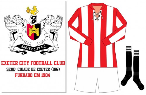 DiaCamisa's tweet photo. Dia 338
Camisa titular do Exeter City na temporada 1914
A 110 atrás, ocorria o que é considerado como o primeiro jogo da história da Seleção Brasileira, contra a equipe inglesa do Exeter City, no Estádio de Laranjeiras no Rio de Janeiro #110Anos https://t.co/caeOV3XBWb