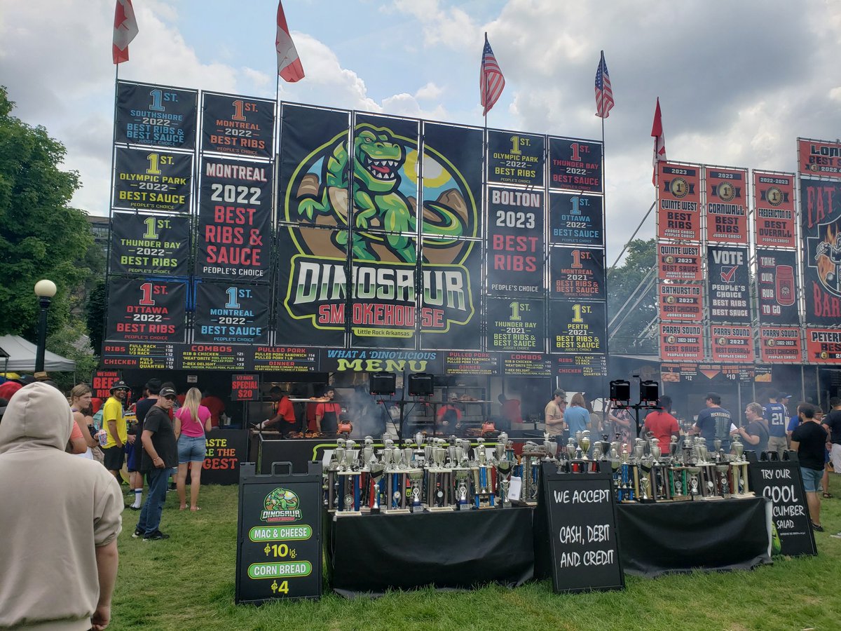 Kitchener ribfest dinosaur smoke house #Kitchener #KWRibFest <a href="/Impact_Events/">Impact Events Group</a>