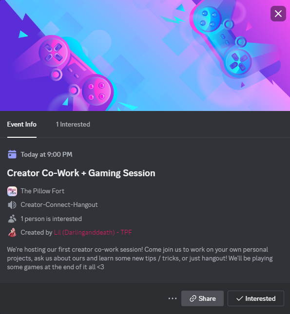ThePillowFortG's tweet photo. Scheduled our first Creator Co-Work + Gaming Session in our Discord❤️🎮 If you've ever been interested in saying hi to your Pillow Fort friends, this is a fantastic opportunity to! We'll be scheduling more in the future, so no stress if you miss this one 🫶

This is the perfect chance to learn some editing tips and tricks if you're looking to get into YouTube or video editing 🥰

The link is in the typical place 😉