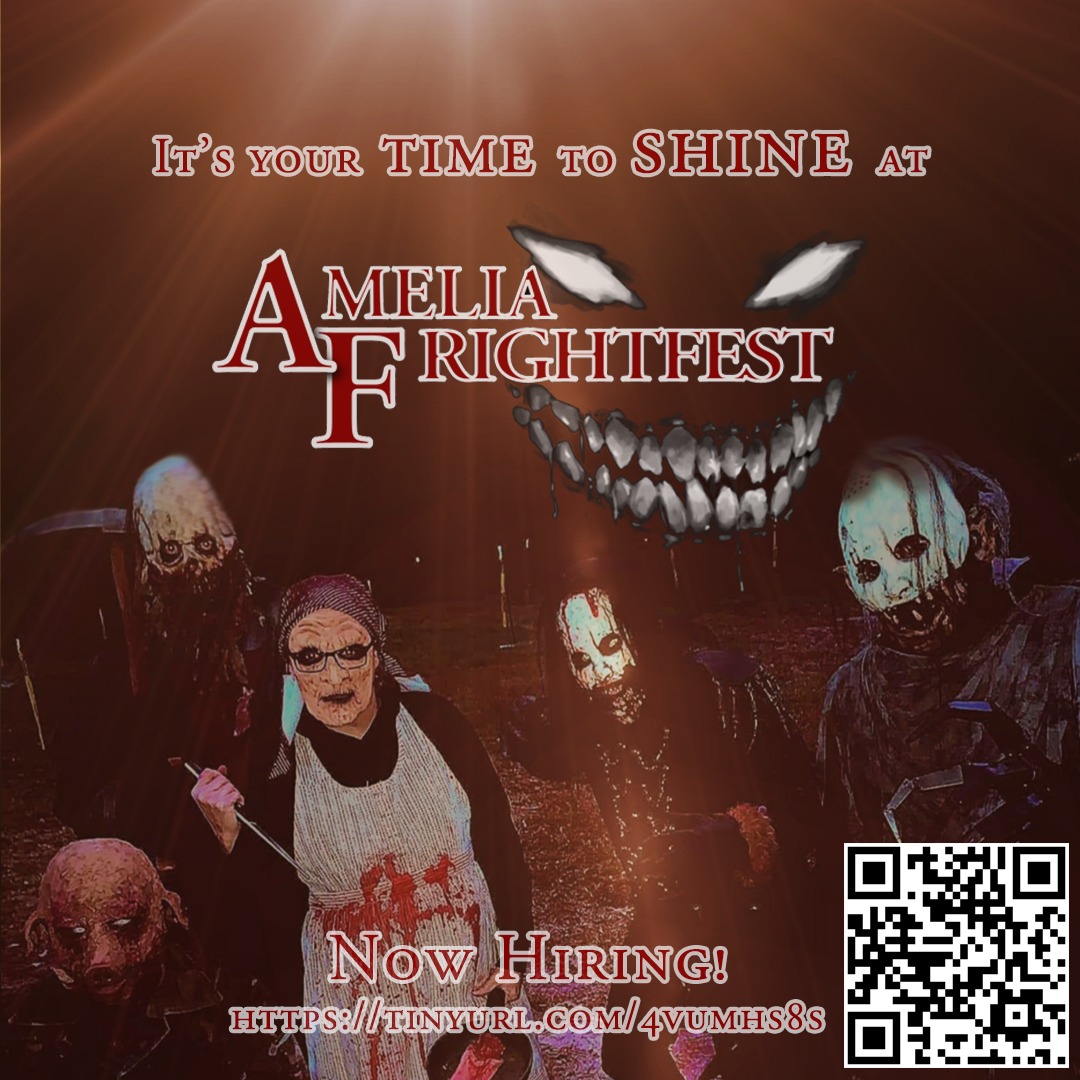 This #October, don't be the person hearing the stories, be the person making the stories! Be a scare performer at Amelia Frightfest in #Virginia  Non-acting positions are also available for #scare free fun
#Halloween #HauntedHouse, #mutantfam #Horror