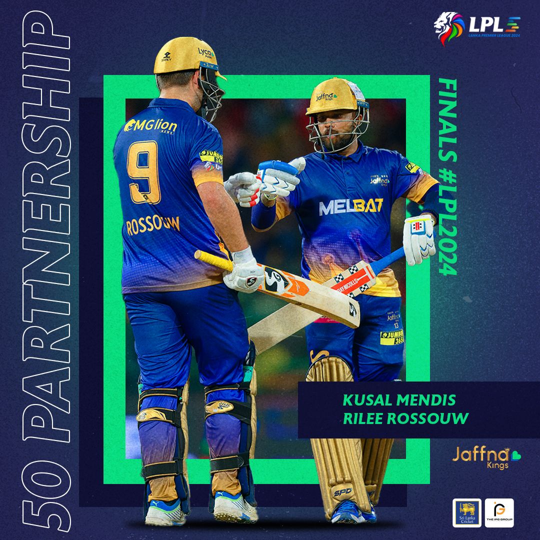 👑 Kusal Mendis and Rilee Rossouw forge a strong 50-run partnership! The Kings are building momentum in their chase. 🏏🔥

#LPL2024