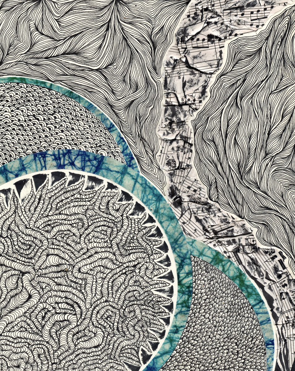 lineartwork's tweet photo. Quantum: newest 8x10 diptych! https://t.co/9Q70ujxIir
