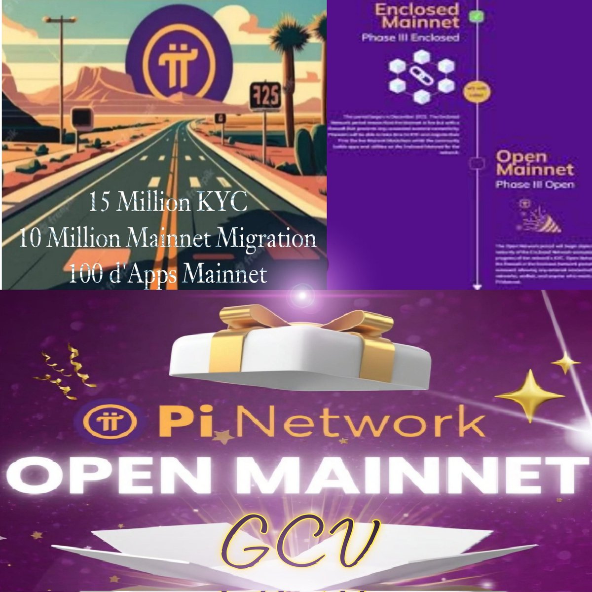 2000Rocker's tweet photo. "ROAD TO OPEN MAINNET END OF YEAR 2024"

As we all know,there are three main requirements for OM:
🟣15 Million Accounts Pass KYC. 
🟣10 Million Mainnet Migration Wallets. 
🟣100 d'Apps Mainnet. 

▶️ KYC PASSED ACCOUNT

PiDay March 14: 9.45 Million Accounts. 
Pi2Day June 28: 12 Million Accounts. 
Growth: 2.55 million Accounts in 3 months. 
Average growth per month: 850 thousand accounts passed KYC. 
With a target shortfall of 3 million accounts passing KYC,we can mathematically calculate that it will be achieved in 3.5 months (4 months) after Pi2Day (3 million target accounts passing KYC: 850 thousand average achievements per month).This mean the target of 15 million accounts passing KYC can be achieved in October 2024.

▶️ MAINNET MIGRATION WALLETS

PiDay March 14: 4.64 Million Wallets. 
Pi2Day June 28: 5.8 Million Wallets. 
Growth: 1.16 Million Wallets in 3 months. 
Average growth per month: 387k Wallets. 
With a target shortfall of 4.2 Million Wallets and an average speed of migration per month of 387 thousand wallets,then mathematically to reach 4.2 million wallets it takes about 10.8 months (11 months) after Pi2Day. This mean the target of 10 million wallets will be achieved in May 2025.

▶️ 100 D'APPS MAINNET

PiDay March 14: 50 d'Apps. 
Pi2Day June 28: 70 d'Apps. 
Growth: 20 Apps in 3 months
Average growth per month: 6.67 (7 d'Apps). 
With a shortfall of 30 d'Apps,it will take about 4.28 months (5 months) after Pi2Day to reach 30 d'Apps.This mean the 100 d'Apps Mainnet target can be reached in November 2024.

From the mathematical calculations above,we can conclude that our toughest task is to reach the target of 10 Million Mainnet Migration Wallets.

CT is very careful in mapping migration wallets.Regions with low black market risk will be prioritised for network security. As Pi owners,the responsibility is in the hands of all Pioneers. There is only one way to accelerate mainnet wallet migration: AVOID THE BLACK MARKET!!! 

Let us collaborate to continue to fight the black market,by continuing to spread education about how important it is to comply with the migration agreement,especially education to Pioneers who have just joined the Pi Network...

Together we can!!!..🔥🔥✊✊
@dorisyincpa @Hossameldi9143
@lurima_pi @MoretopMovie 
@LIENCHE0307 @NoncePadja  @mousaviradmajid @YemenPi @tinmm278792 @LiangShi99 @Patrick198117 @Kamraniyan 
@jojo102102 @TanguayT59618