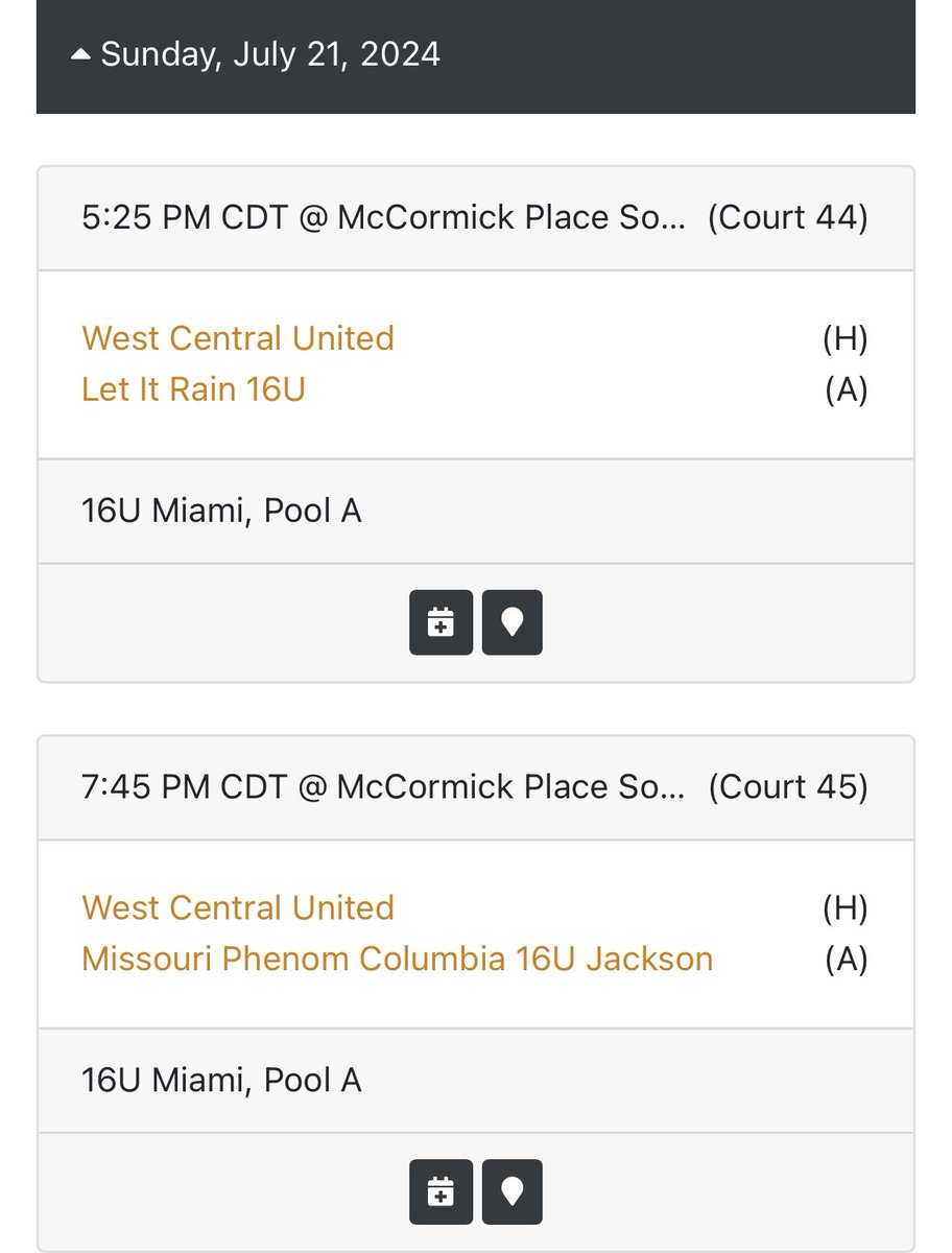 Our West Central United 16U team is 3-0 at the Tournament of Champions in Chicago and are looking to keep it rolling again today! Good luck girls! <a href="/TylerDanielson_/">Tyler Danielson</a>