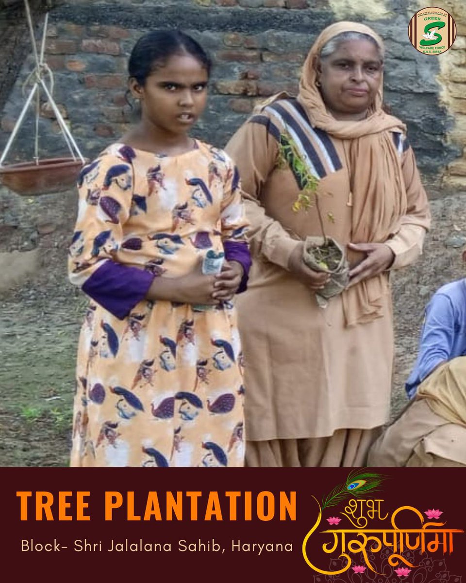 GreenSwelfares's tweet photo. In celebration of #GuruPurnima🌺, Shah Satnam Ji Green ’S’ Welfare Force Wing volunteers, inspired by Revered Saint Dr. MSG, planted saplings to honor this special day. By planting these saplings, they are not only enhancing the environment but also spreading the message of sustainability and care for our planet. May this act of kindness and environmental stewardship inspire others to join in the effort for a brighter, greener future. 

#TreePlantation #SaintDrMSG #गुरु_पूर्णिमा #ShriJalalanaSahib