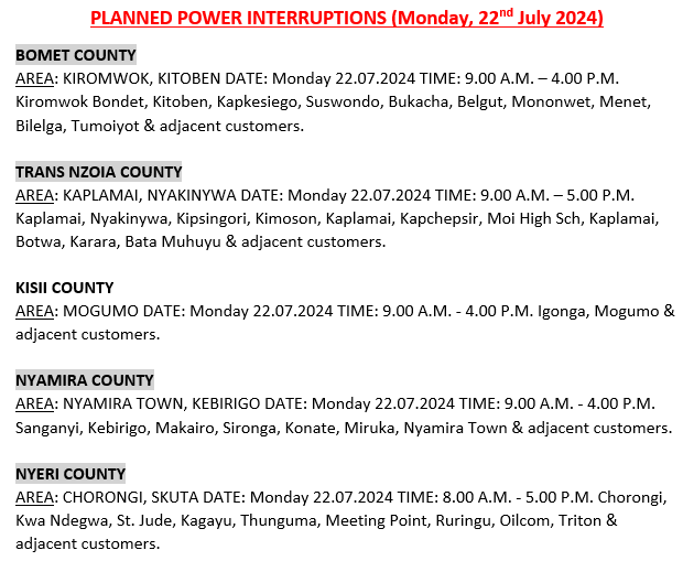Kenya Power tweet media