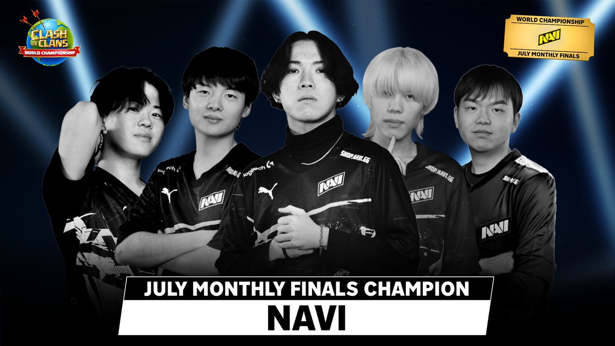 NAVI Clash of Clans (@navi_coc) on Twitter photo 🎫GOLDEN TICKET SECURED🎫
2024 WORLD CHAMPIONSHIP WE ARE COMING!🤩🤩
<a href="/GAKU_coc/">NAVI GAKU</a>
<a href="/Klaus_coc/">NAVI Klaus🥇</a>
<a href="/STARs_coc_/">NAVI STARs ☆★☆★☆</a>
<a href="/Kazuma_coc_/">NAVI Kazuma</a>
<a href="/yatta_coc/">NAVI Yatta</a>
Our BB team also did an amazing job❤️
<a href="/end7_coc/">NAVI End</a>
<a href="/Dima_CoC/">Dima</a>
<a href="/smithpro_coc/">NAVI Smith</a>
<a href="/satans_curse/">TRB Satans</a>
Ty <a href="/natusvincere/">NAVI</a> for the support💛💙
#navination 🎫GOLDEN TICKET SECURED🎫
2024 WORLD CHAMPIONSHIP WE ARE COMING!🤩🤩
<a href="/GAKU_coc/">NAVI GAKU</a>
<a href="/Klaus_coc/">NAVI Klaus🥇</a>
<a href="/STARs_coc_/">NAVI STARs ☆★☆★☆</a>
<a href="/Kazuma_coc_/">NAVI Kazuma</a>
<a href="/yatta_coc/">NAVI Yatta</a>
Our BB team also did an amazing job❤️
<a href="/end7_coc/">NAVI End</a>
<a href="/Dima_CoC/">Dima</a>
<a href="/smithpro_coc/">NAVI Smith</a>
<a href="/satans_curse/">TRB Satans</a>
Ty <a href="/natusvincere/">NAVI</a> for the support💛💙
#navination
