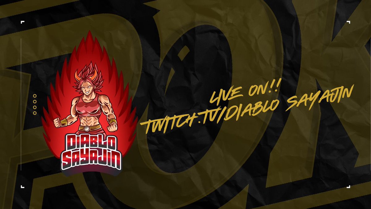 O diablo ja está em live !! Vem ter uma noite cheia de animação twitch.tv/diablo_sayajin