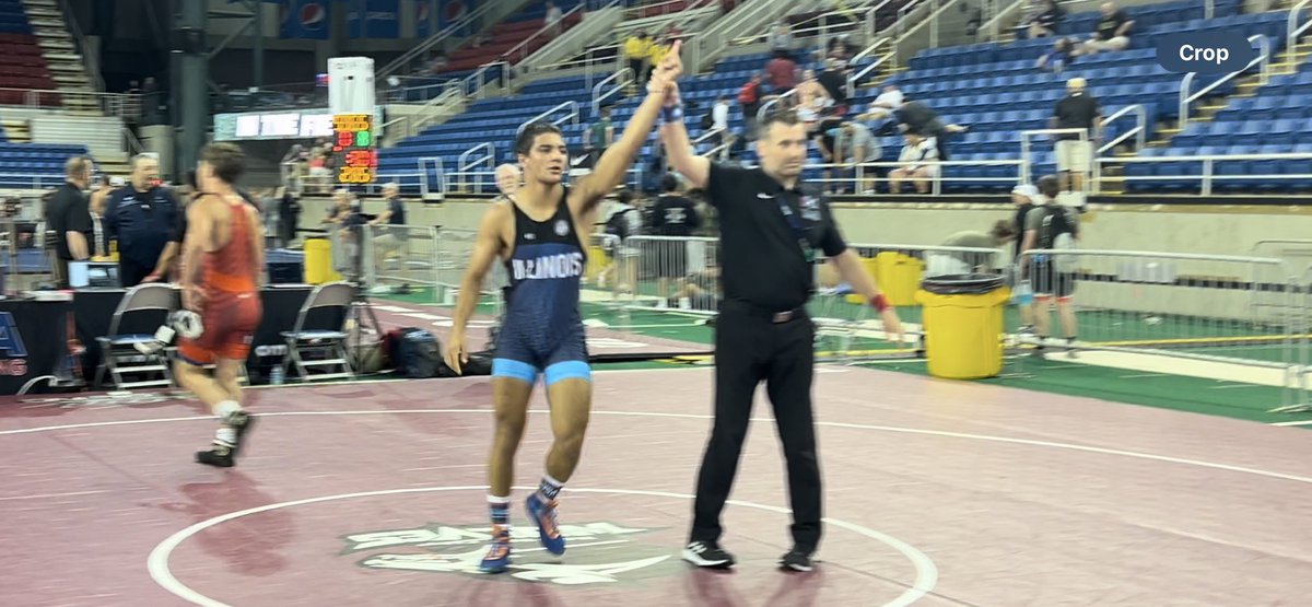 Congratulations to Rodrigo Salinas who reached the round of 12 at Greco Roman nationals for team Illinois. One match short of all American status. You had a great tournament and left it all in Fargo North Dakota. Congratulations on a great week of competition! Proud of you!