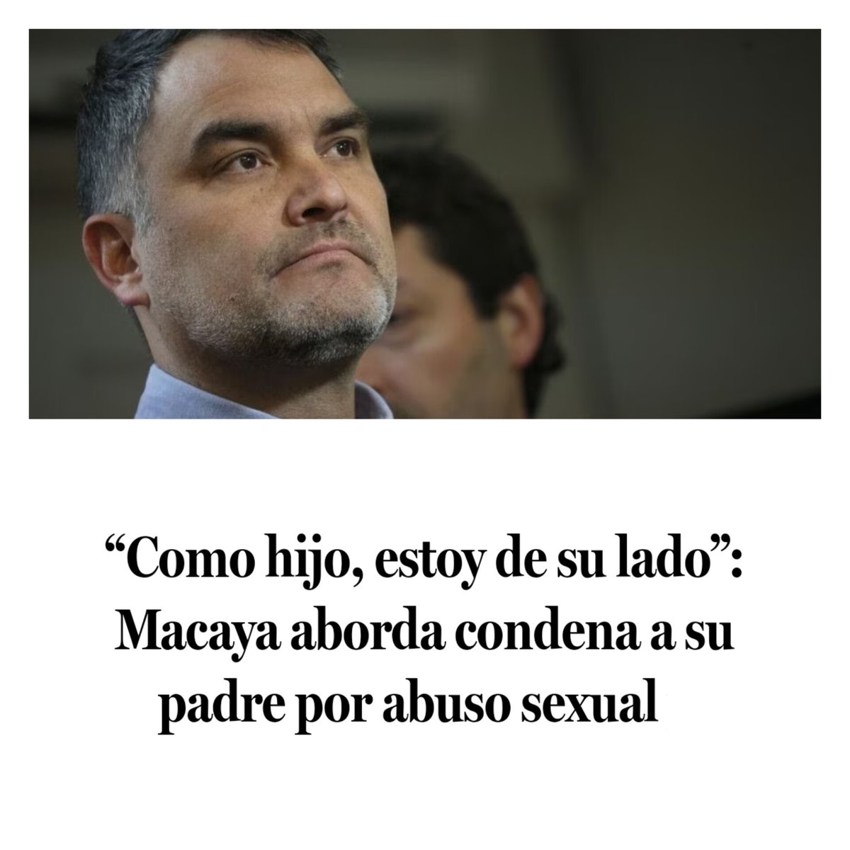Chocante la naturalización del abuso sexual del Pdte de la UDI a su padre, incluso comprobado los hechos. No sorprende, de la hipocresía de la derecha y de quien se opone a la ESI, herramienta educativa para preever y detectar  violencia sexual. 
Educación Sexual integral ¡YA!