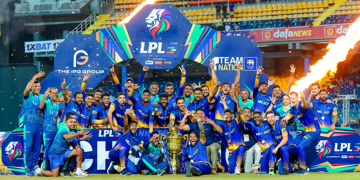 𝟒 𝐓𝐈𝐌𝐄 𝐂𝐇𝐀𝐌𝐏𝐒 👑🔥🔝

🏆 Jaffna Kings are the LPL Champions for the 4th time! 🎉👑

The Kings reign supreme once again! 🏏🔥

#LankaPremierLeague #LPLT20 #SriLankaCricket #SLC #CricketFever #T20Cricket #LPL2024