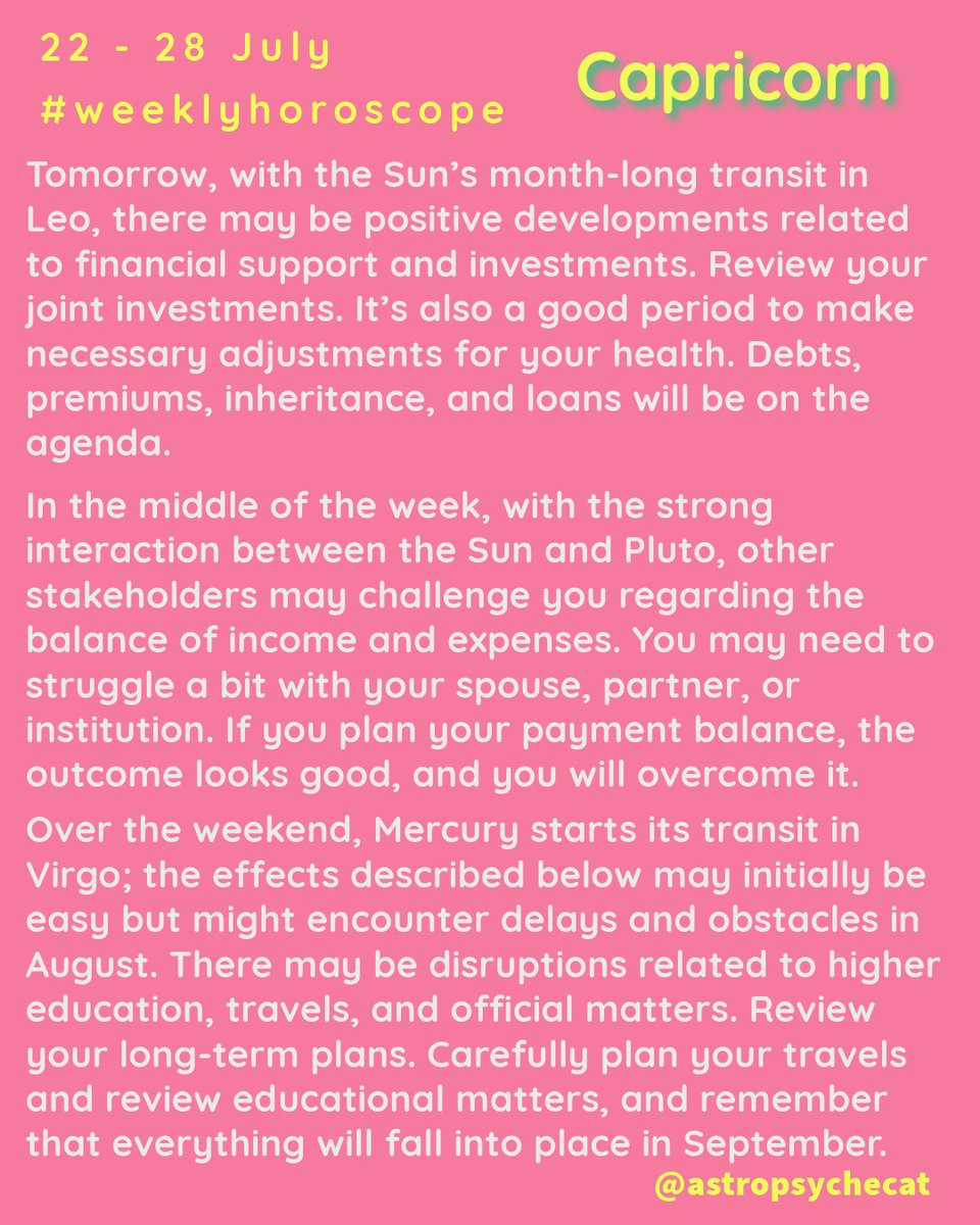 AstropsycheCat's tweet photo. Rising - Sun - Moon
#Sagittarius #Capricorn #Aquarius #Pisces #weeklyhoroscope https://t.co/oBlXHUDqzd