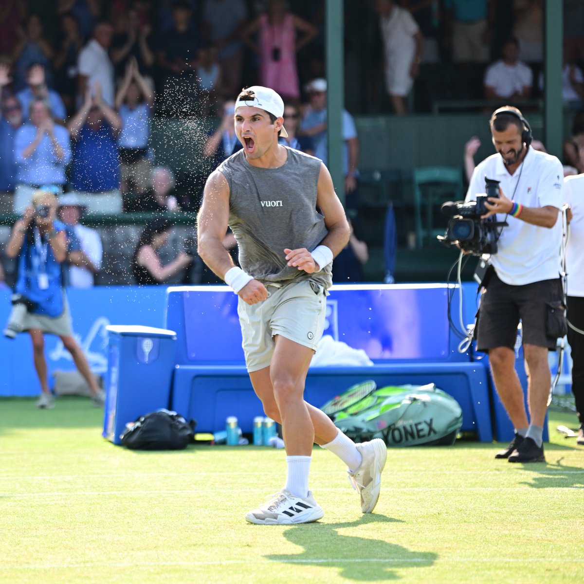 TennisHalloFame's tweet image. First @atptour title feelings for Marcos Giron 👏

#InfosysHallofFameOpen