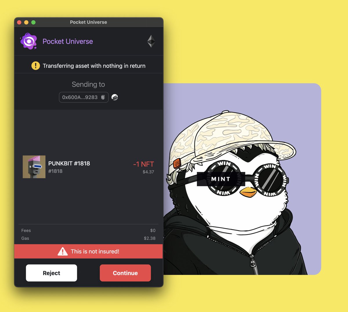 McP ๐ฆ (@michalprekop) on Twitter photo Watch-out guys and don't confirm transactions for <a href="/p00tsETH/">p00ts | FREE MINT LIVE</a> , their "mint" button is asking for permission to steal all my NFTs... Just triple check everything. Watch-out guys and don't confirm transactions for <a href="/p00tsETH/">p00ts | FREE MINT LIVE</a> , their "mint" button is asking for permission to steal all my NFTs... Just triple check everything.