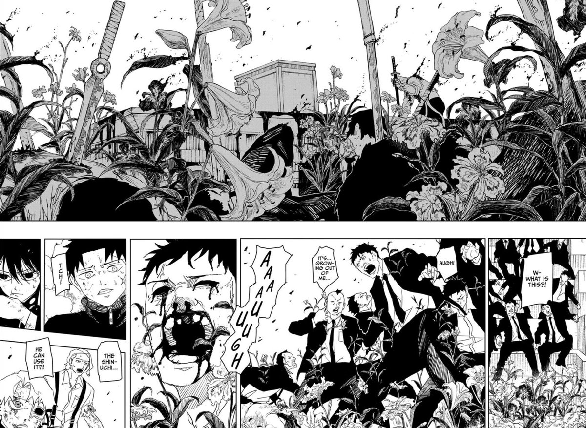 AdamsRaynathan's tweet photo. The Shinuchi really lived up to the hype
#Kagurabachi #Bachibros #Shinuchi #Mangaspreads #ReyRay #Manga https://t.co/wx8IGy6gwt