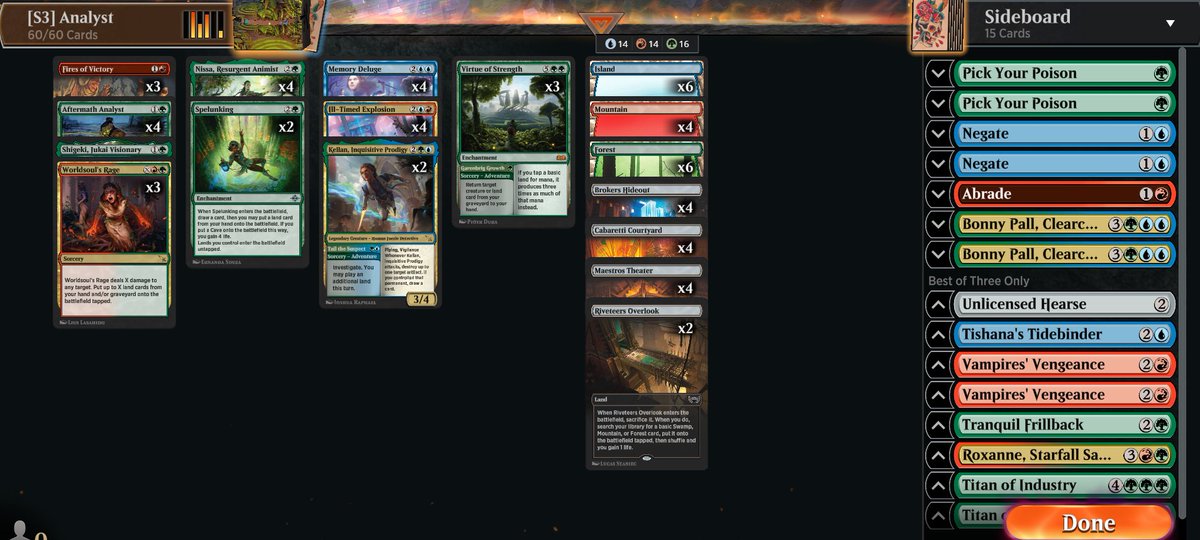 broers__'s tweet photo. Didn't day 2 the Open this time around but that just gave me time to get 7 wins with Analyst in the Metagame Challenge!

List in Alt

@fireshoes https://t.co/hK2G7RRncI