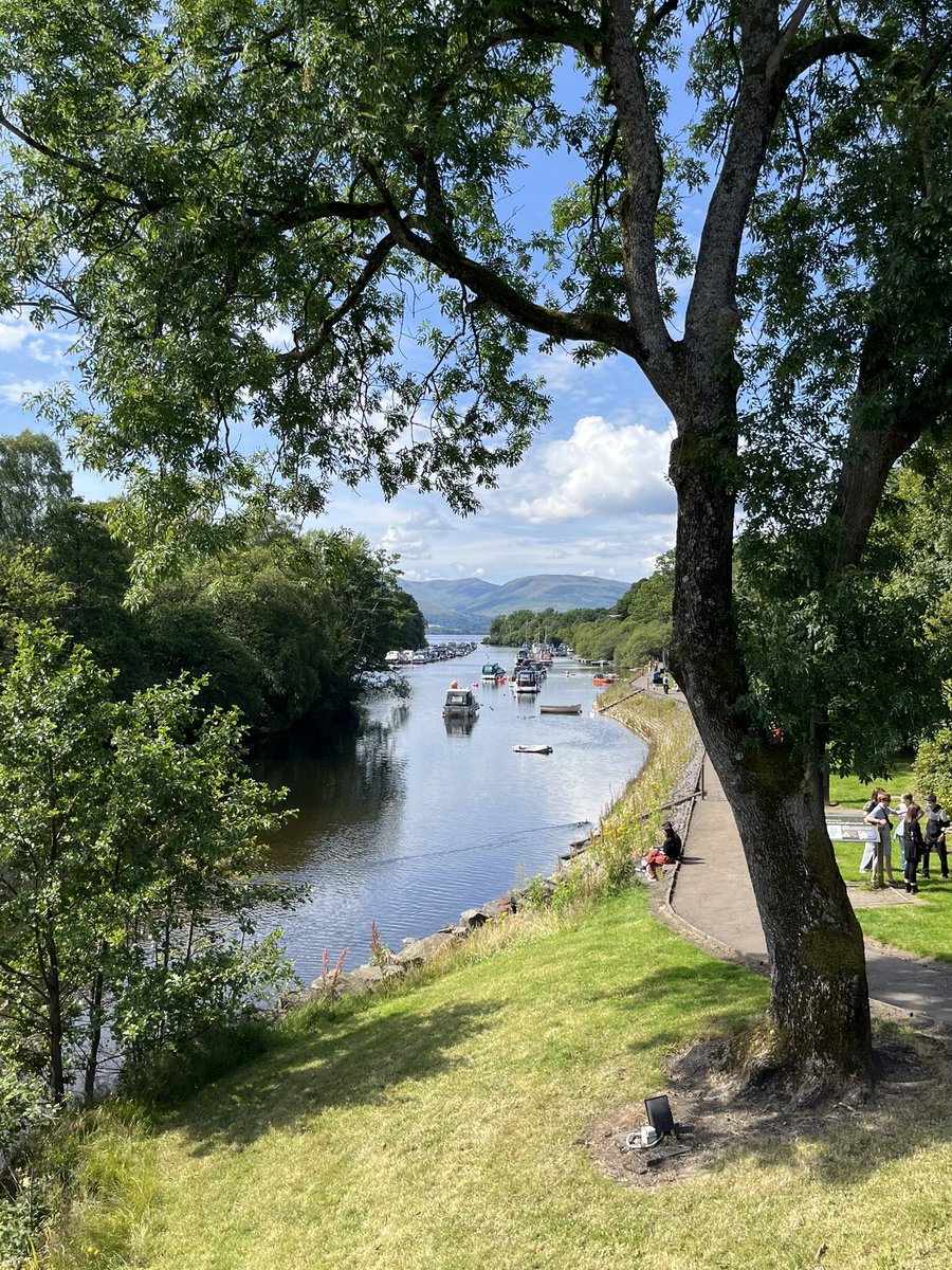 The River Leven at #Balloch on Loch Lomond in #Scotland <a href="/TrossachsLomond/">LochLomond-Trossachs</a>