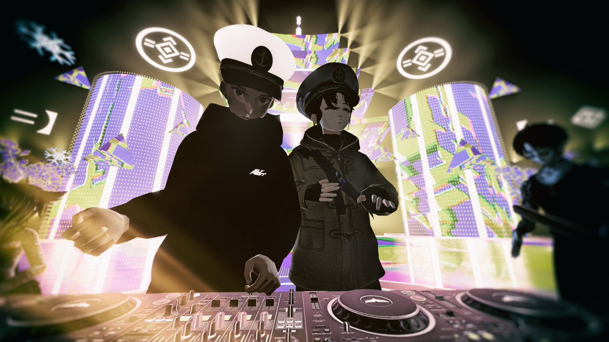 everfail_'s tweet image. A few from stopping in to see these two absolutely kill it!
💜❤️‍🔥💜

🔊: @im_naku &amp;amp; @balyenamusic
🌐: @SumTriVR

#vrc #vrchat #vrchatcommunity #vrchatphotography #virtualphotography #virtualphotographer #vrchatmoments #VRChatDJ #VRChatevent