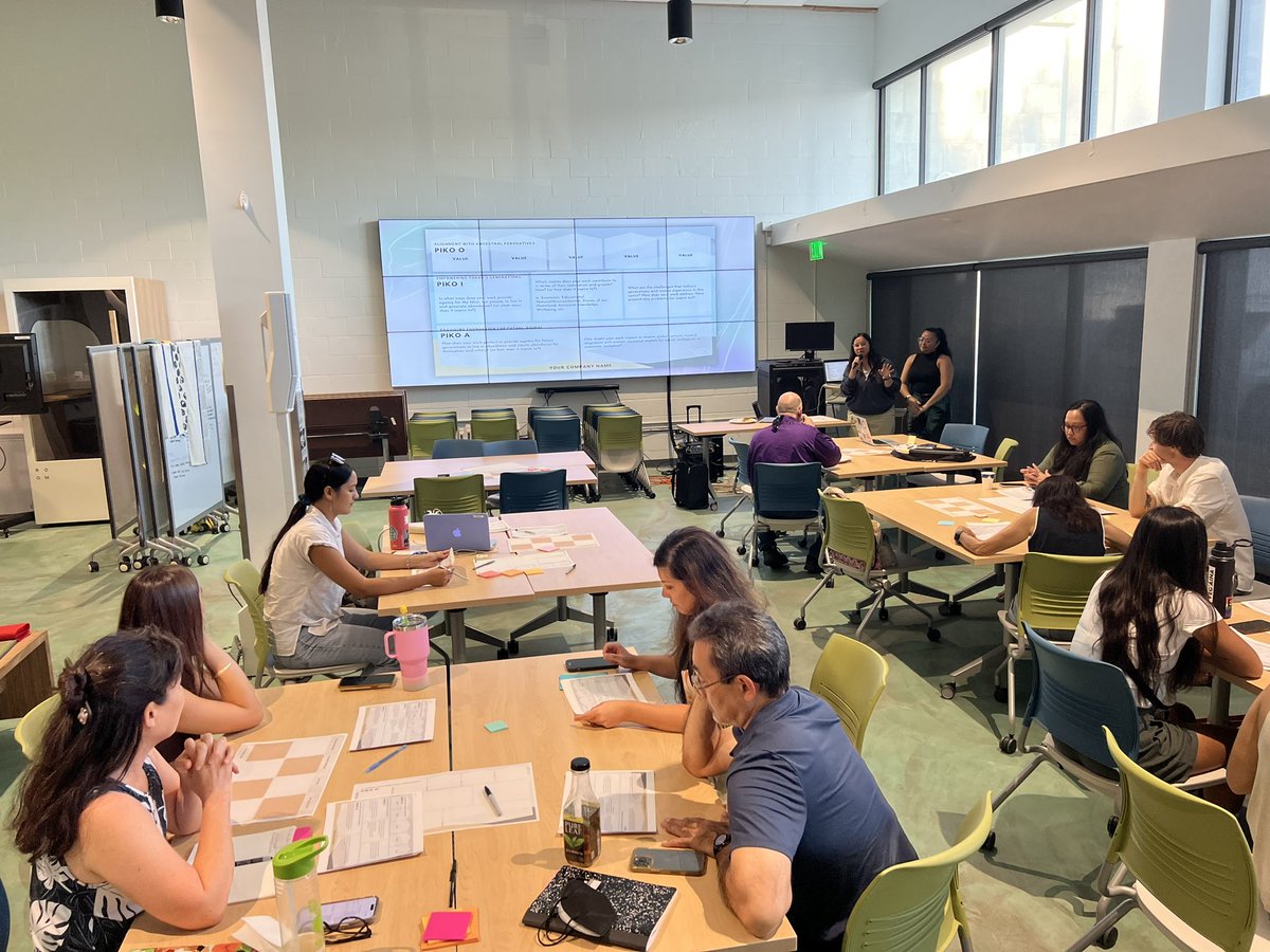 Great Purple Prize launch event last night: “Designing for People &amp; ʻĀina, informed by People &amp; ʻĀina” 🚀

Our mission is to develop community serving, tech-enabled solutions rooted in decolonial thinking as we seed an ecosystem of innovators to build a sovereign Hawaiʻi economy.