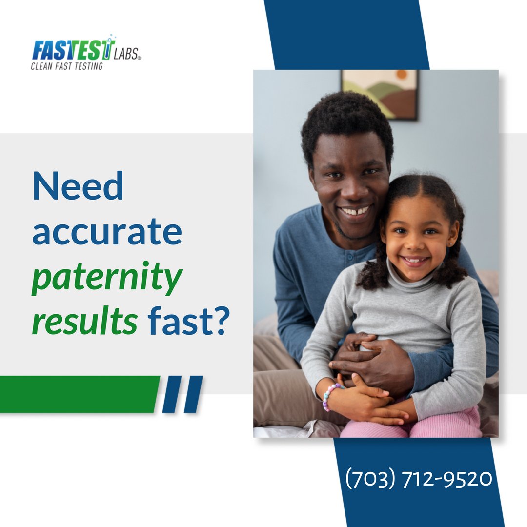 FastestLabAlex's tweet image. When you need quick and accurate paternity results, FastestLabs® of Alexandria is here to help. Our reliable and confidential testing services provide the answers you need with minimal wait time. Trust us to deliver precise results so you can make informed decisions.