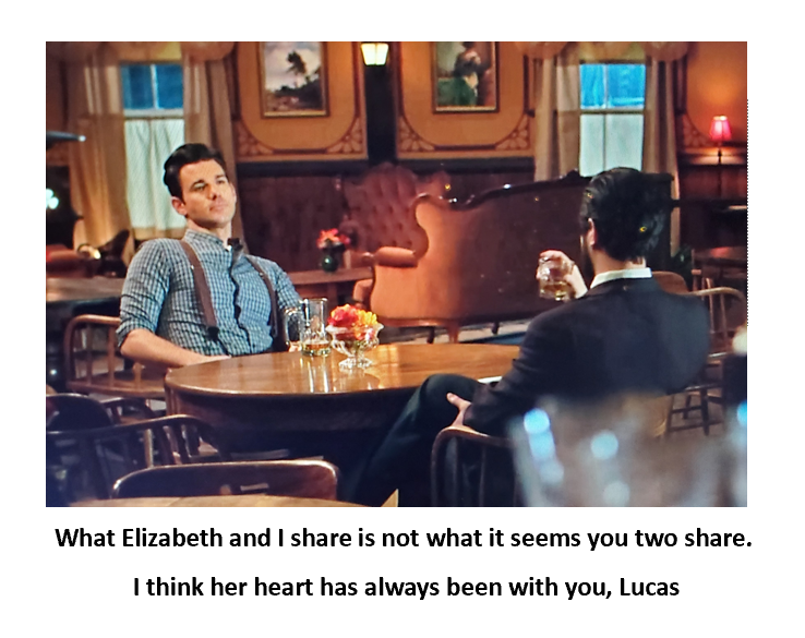 TKAinBrier's tweet photo. Even Nathan knew the truth.
Lucas and Elizabeth had a special connection from the start. He could see that. And knowing that, how does he (N) accept her now?  
Lucas and Elizabeth matched in upbringing, intellect, and in passion. They grew to know one another so well and the spark that would ignite forever was truly theirs from the start. 
Nathan and Elizabeth share the Mounties and a tragedy, and single parenthood. They are friends and confidents..... buddies.
Both are love... one is true love of the forever kind.
#AlwaysLucabeth #HappinessForLucas
#ChrisMcNallyRocks @hallmarkChannel
