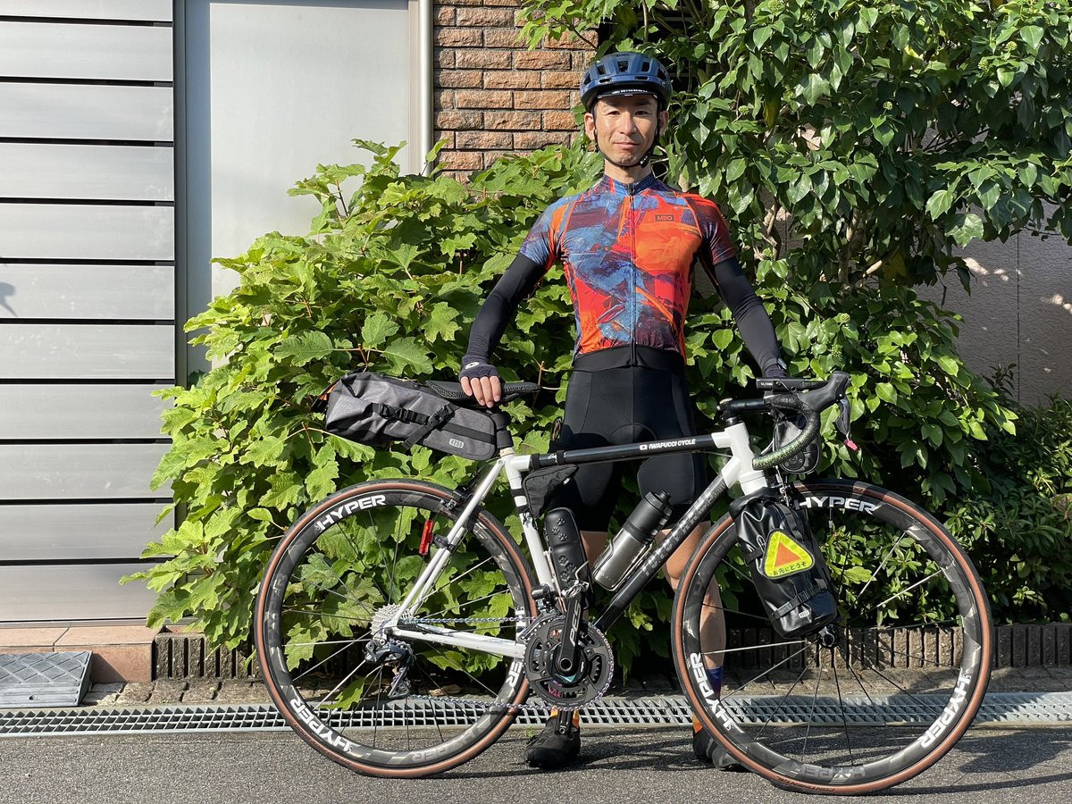 iwapucci's tweet photo. 北海道に向けて、出発。まずは敦賀���へ。
#北海道ツーリング #toyoframe #mbocycling #自転車 #ロードバイク https://t.co/vsuBjeIhX3