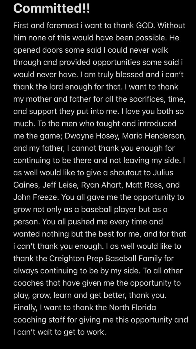 Lord knows what it took to get here🙏🏽
TMC🏁
<a href="/OspreyBSB/">UNF Baseball</a>