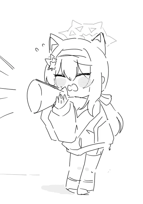 おはようございますの落書き
#BlueArchive #ブルアカイラスト部 
#伊落マリー 