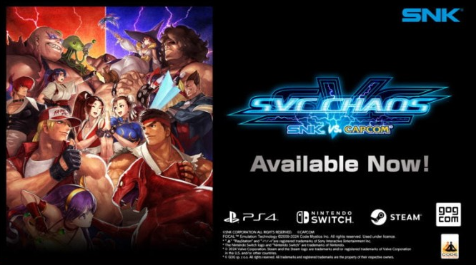 E3waitfor2020's tweet photo. SNK vs. Capcom: SVC CHAOS
PS4
July 22nd
#PS5
#NoXbox
#PlayStation5 https://t.co/MGeEdeIWMe