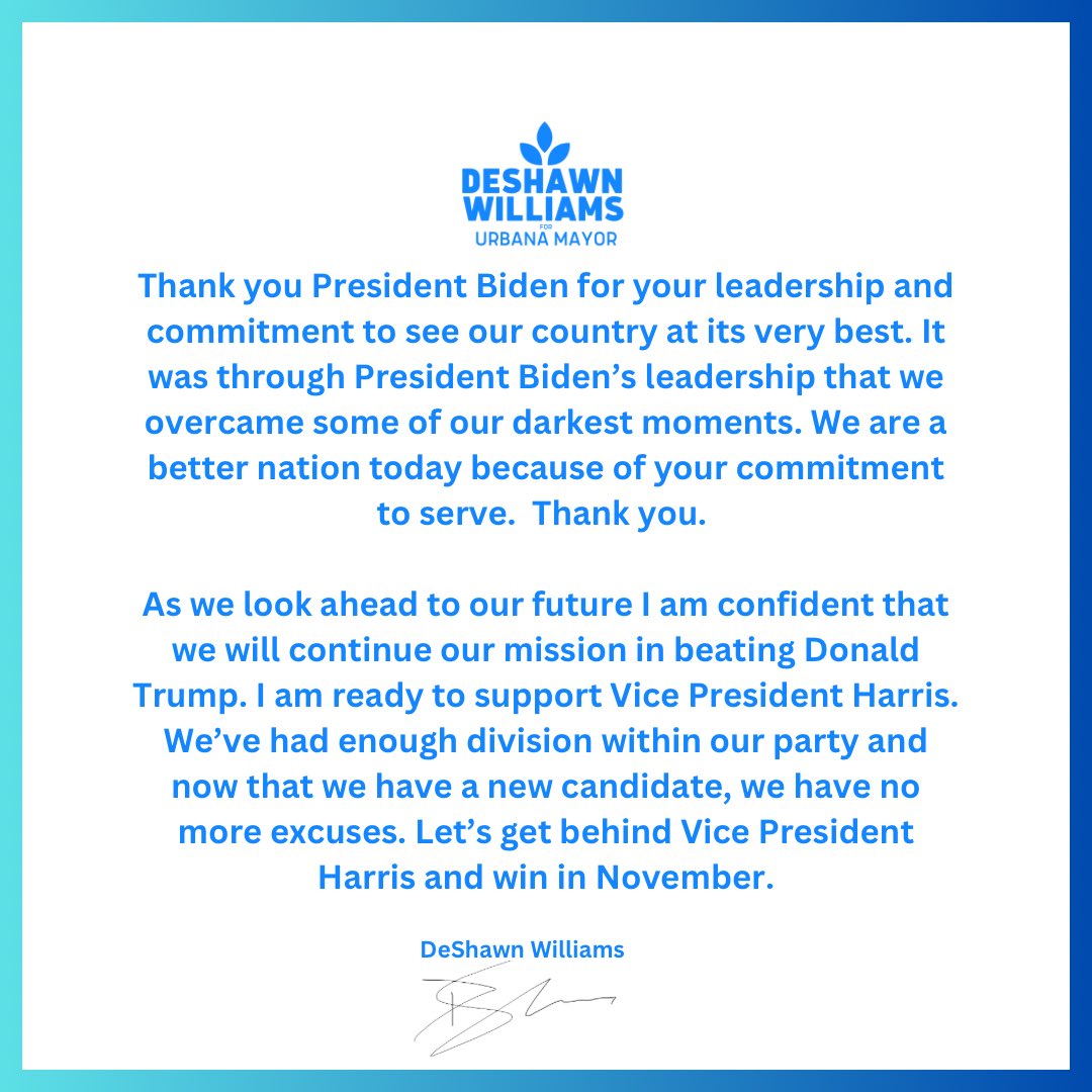 ElectDeShawn's tweet photo. Thank you for your service Mr. President @POTUS https://t.co/i7ZIID8bgZ
