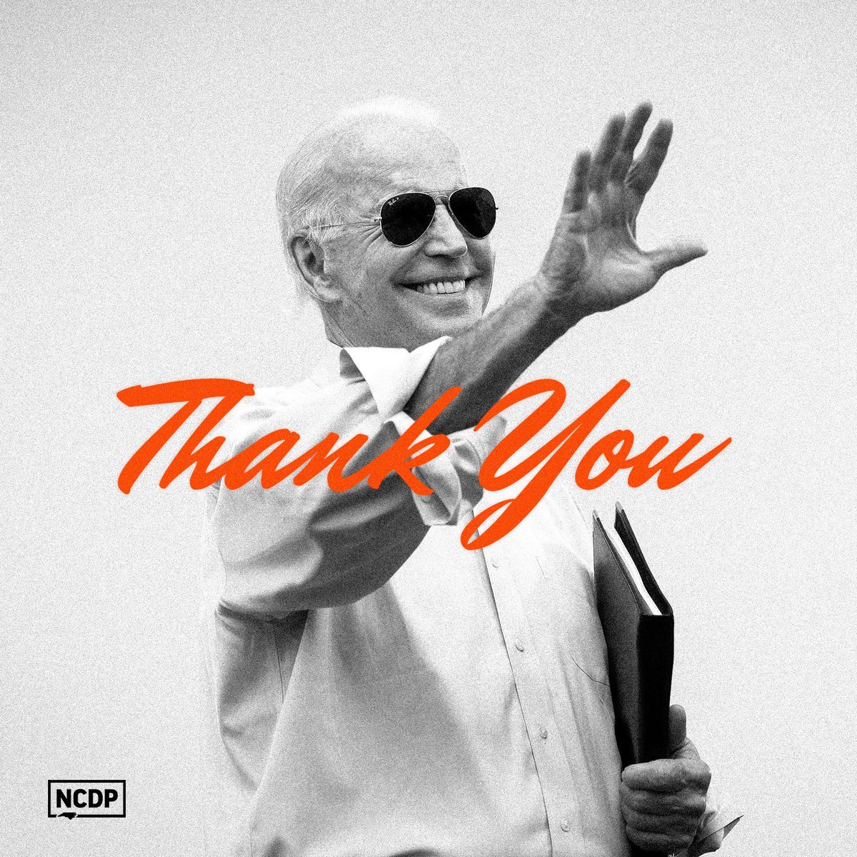 NCDemParty's tweet photo. North Carolina Democrats are deeply thankful to President Biden for his lifetime of service.

During his administration, President Biden has made historic investments in people - from our jobs, to our health care, to our infrastructure - by being the champion of our Democratic belief that Americans deserve to live and thrive in every community.