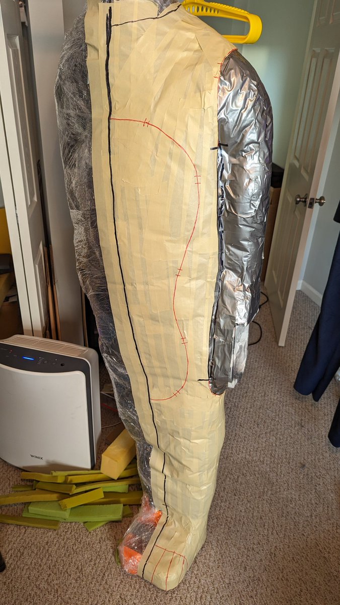 Continue to make the final base templates for the Sleepsacks.   

Stay tuned.   Will have pricing and availability here very very soon!

#fursuitmaker #fursuit #furrycommision