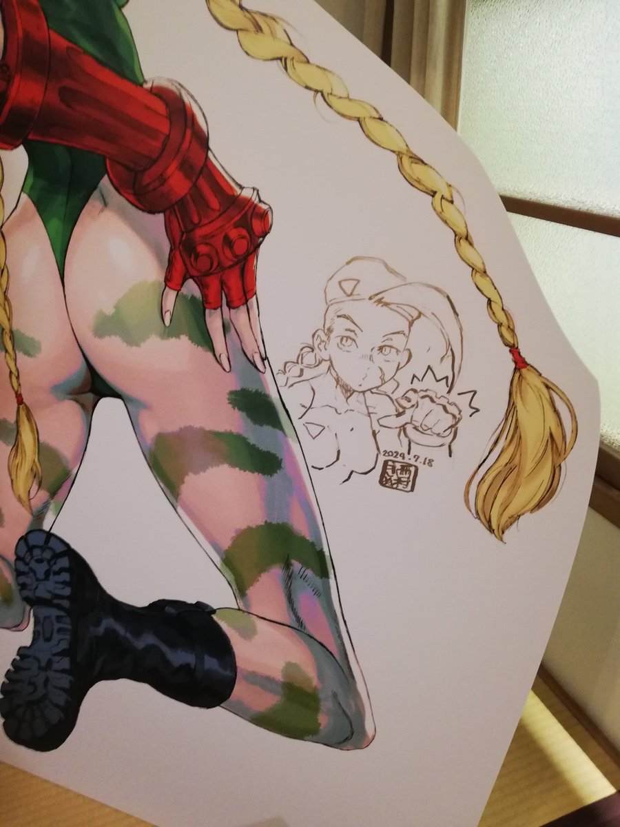 トキワ荘の展示〜🥹
太陽編のマリモをチョイスしてフェリシアだなんて…!
キヌセンセマジわかってらっしゃる…!🥹(犬猫萌!🥹)

そして、キャミィづくし!😅🥹

一階の展示コーナーのスト3の原画いっぱいも圧倒されました😅 
