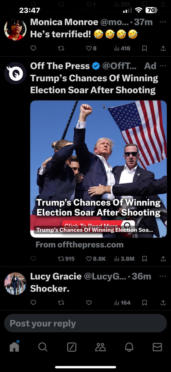 Shame <a href="/OffThePress1/">Off The Press</a>  ad doesn’t allow replies.
You can keep believing that but it doesn’t make it true.