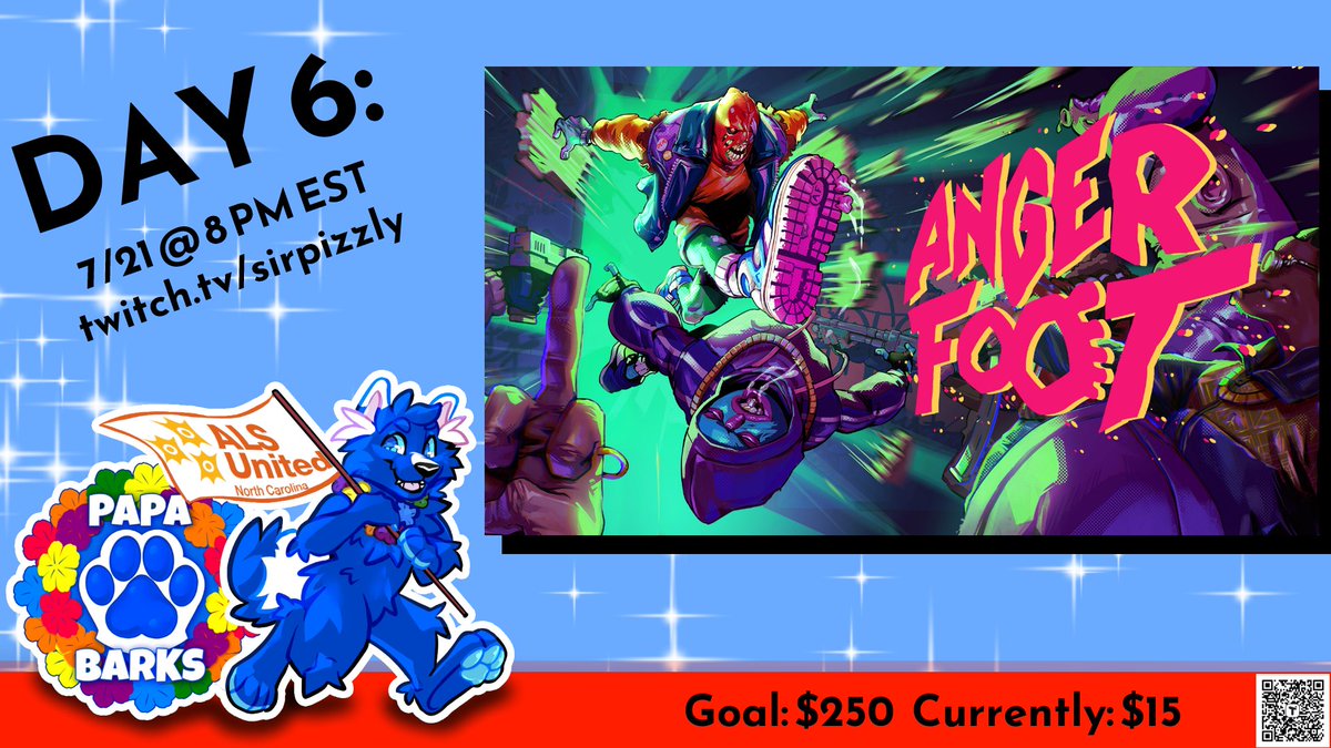 It is time to kick our way to victory!

were $200 away from $21k so lets smash it for <a href="/PapaBarksALS/">Papa Barks Charity Events</a> 

Hop on in, and lets have some fun :3

twitch.tv/sirpizzly