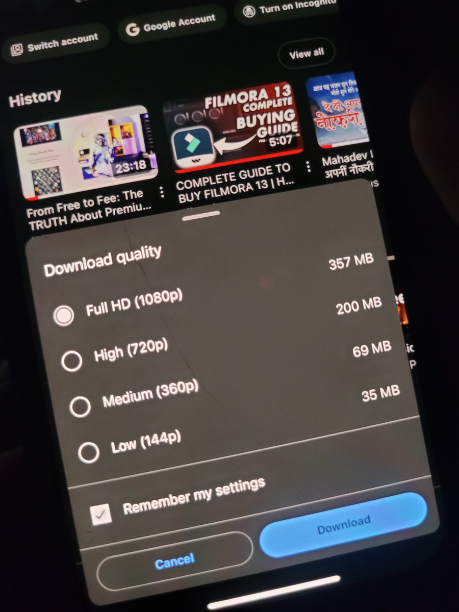 IshanMishra07's tweet image. Even though our devices support 4K and HDR, YouTube still won't let us download in 4K on iOS and Android. What's up with that? #TechQuestions #YouTube #4K #HDR #Android #iOS #RoastingMyAnnaydataItself 😉😂 #kaaruKya #AdaatSeMajboor 💕🔥