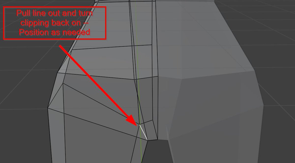 Alien__Logic's tweet image. Finally figured out how to disconnect my accidentally joined vertices in @Blender!

The solution lies in the mirror modifier

First turn off Clipping. 

Then reposition the line away from the joined spot. 

Turn Clipping back on and reposition as needed!

#b3d #blendernoob