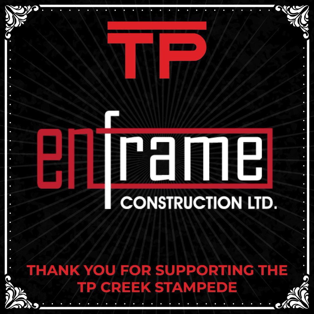 ✨TROPHY SADDLE SPONSOR✨

The Teepee Creek Stampede Association would like to thank Enframe Construction Ltd. for supporting the 2024 Teepee Creek Stampede! 

#gpab #grandeprairieab #northernab #peacecountry #thankyou #community #tpstampede #4daysinthewild