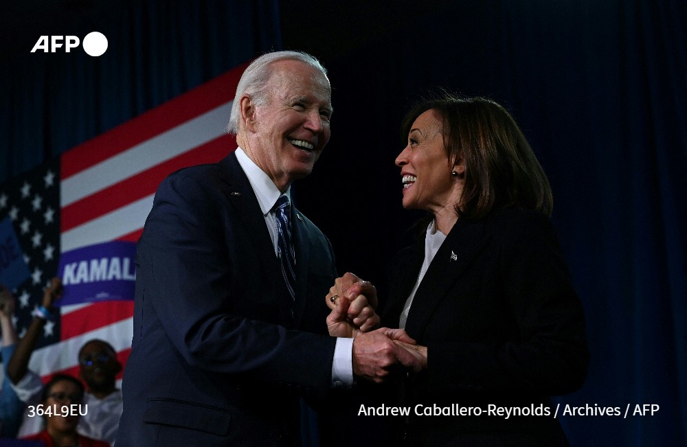 🇺🇸 Joe Biden annonce soutenir la candidature de sa vice-présidente Kamala Harris pour l'élection présidentielle de novembre, peu après avoir annoncé renoncer à briguer un deuxième mandat #AFP