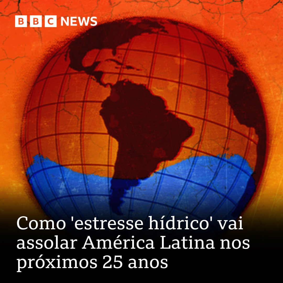 Na América Latina, espera-se que a procura de água aumente 43% até 2050, quase o dobro do crescimento médio mundial 

🇨🇱 O Chile já está sob "estresse hídrico extremo": bbc.in/4db7byw