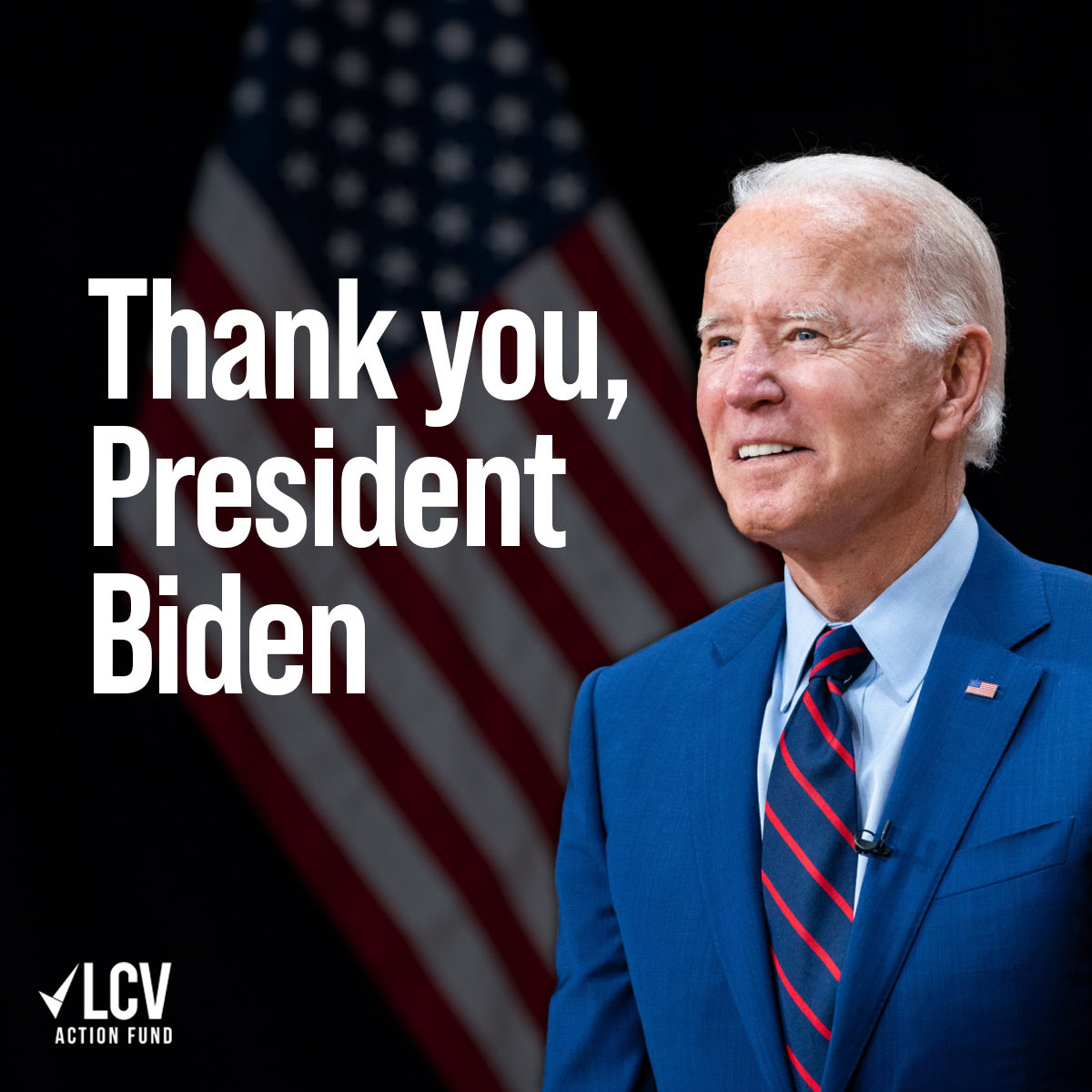 LCVoters's tweet photo. Thank you, President @JoeBiden.

We are grateful to the historic leadership of the most pro-environment president ever, who passed the Inflation Reduction Act &amp; took 300+ actions to protect our environment. We recommit to defending that progress by defeating Trump in Nov. #LCVAF https://t.co/uHHkObMDpQ