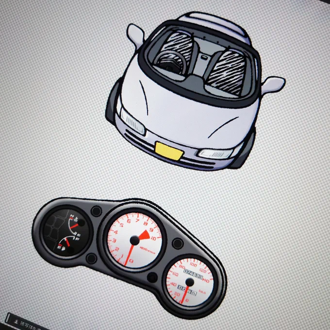 実車モチーフ、夏コミには間に合わないけど次の機会で作りたい。「萌えっぽいのはちょっと・・」という方でも、これなら使えるかも。。 そしてモト子さんとローラちゃんもいつか作ります。