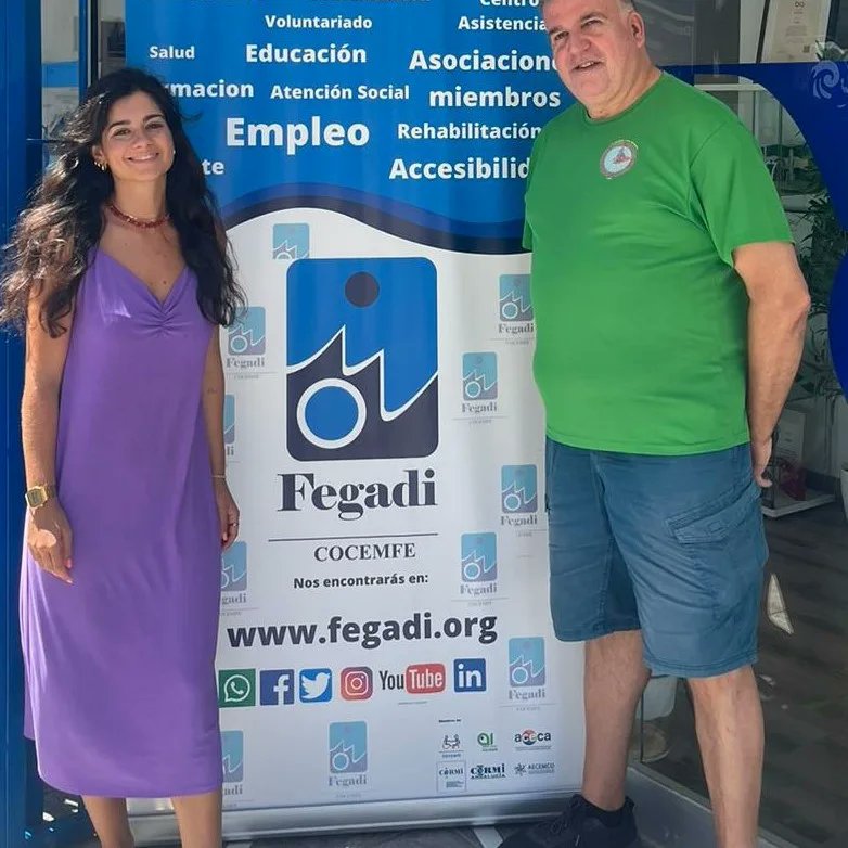 AInvidente's tweet image. El pasado día 12 de julio firmamos un convenio de colaboración entre nuestro club Y FEGADI COCEMFE, Federación Gaditana de Personas con Discapacidad Fisica y/u orgánica. 🤗🤗🤗🤗