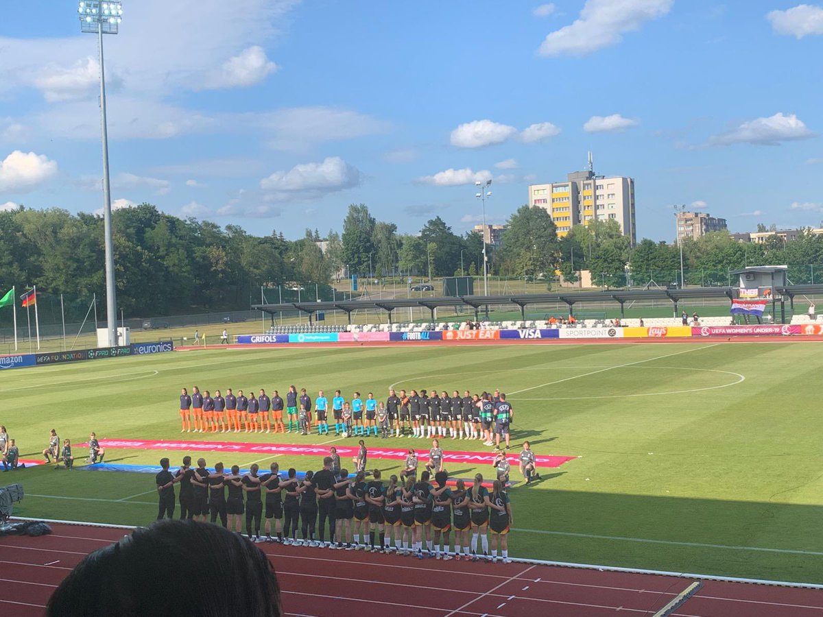 Megan Smyth (@meganlynch97) on Twitter photo Enjoyable experiance attending the Wu19 Euros last week in Lithuania. Thank you to <a href="/NiallORegan29/">Niall O Regan</a> and <a href="/FAICoachDev/">FAI Coach Development</a> for organising a trip with plenty of learnings ๐โฝ๏ธ
Well done to our <a href="/IrelandFootball/">Ireland Football โฝ๏ธ๐ฎ๐ช</a> Wu19s squad who performed exceptionally well and did our country proud ๐ฎ๐ช Enjoyable experiance attending the Wu19 Euros last week in Lithuania. Thank you to <a href="/NiallORegan29/">Niall O Regan</a> and <a href="/FAICoachDev/">FAI Coach Development</a> for organising a trip with plenty of learnings ๐โฝ๏ธ
Well done to our <a href="/IrelandFootball/">Ireland Football โฝ๏ธ๐ฎ๐ช</a> Wu19s squad who performed exceptionally well and did our country proud ๐ฎ๐ช