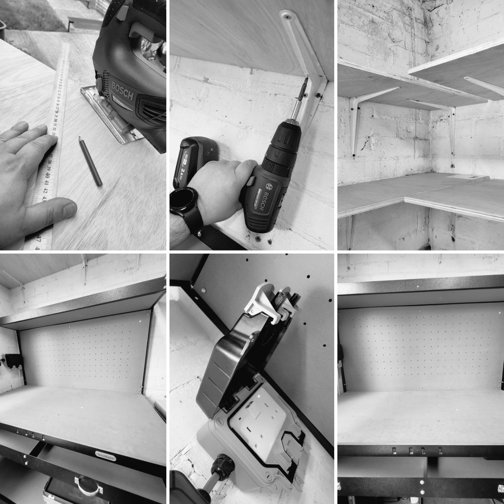 G3r4ld0_B4rr0s's tweet image. DIY 🪚🛠🪛 Sunday ☀️
Shed shelving &amp;amp; workbench sorted 😏
#diyproject 
#shedshelves 
#gotmyselfaworkbench 
#busybees🐝